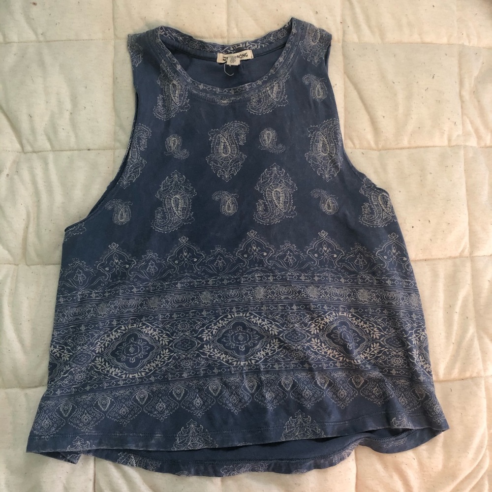 Billabong bandana print boho tank top
